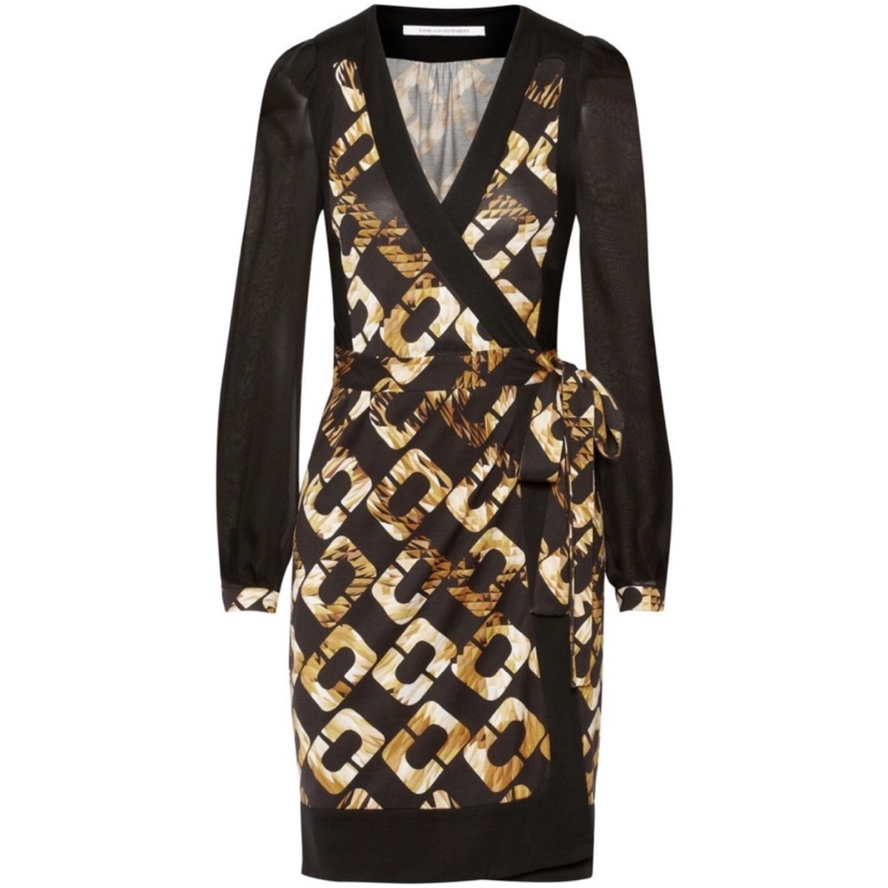 Diane Von Furstenberg Laila Printed Silk Wrap Dress